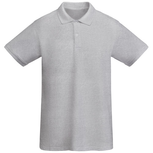 Polo personnalisé coton bio 210gr Homme Prince ROLY Gris chiné